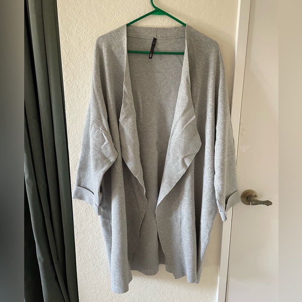 Slink jeans wrap cocoon cardigan sweater